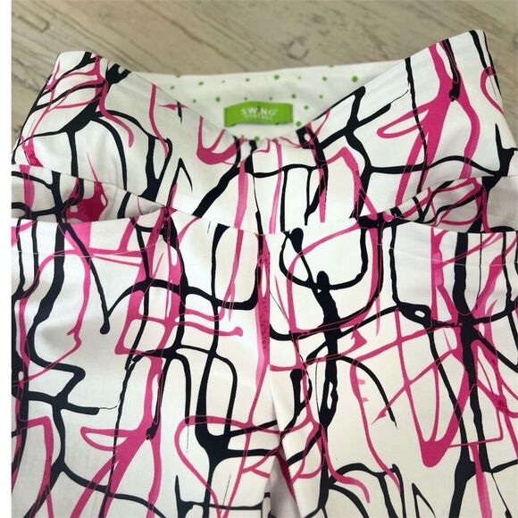 Swing Control Golf Pants Women's Paint Splatter Geometric Pants Size 0 - Picture 4 of 14